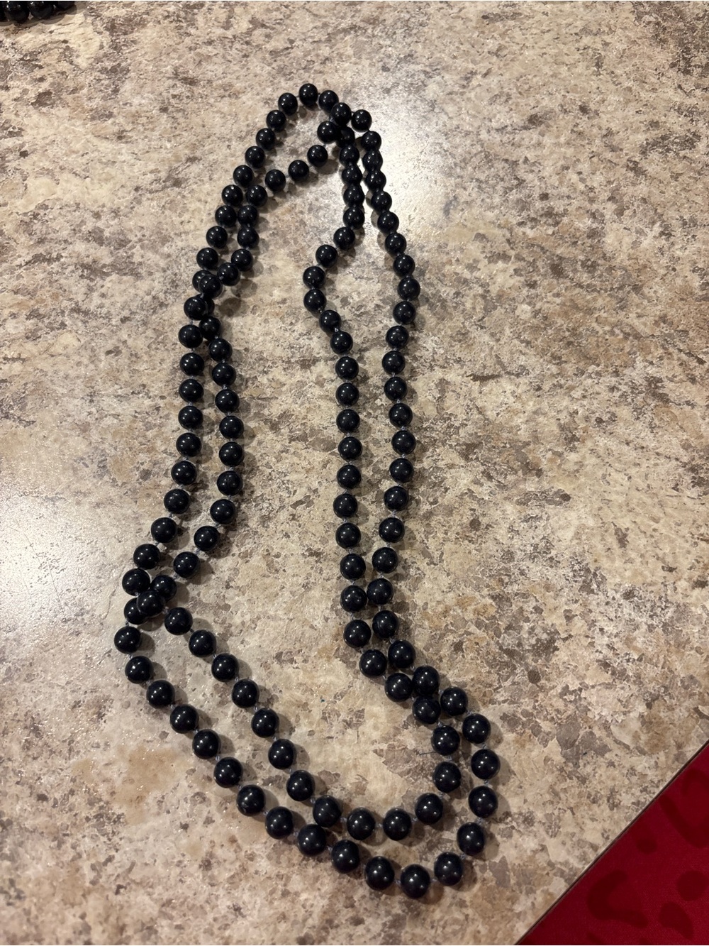 Classic Black Beaded Necklace for Women